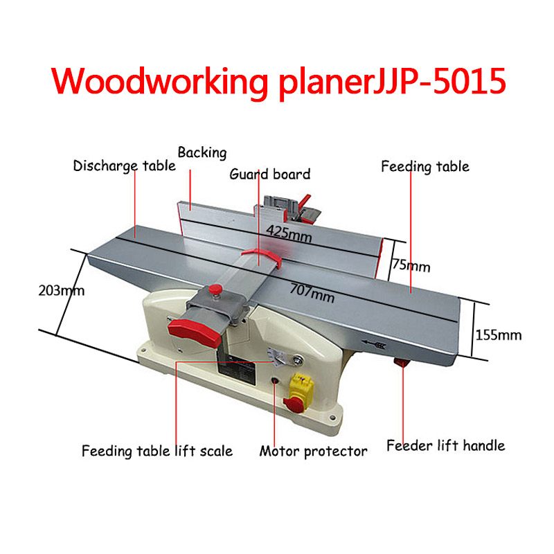 Woodworking Thicknesser - Aluminum Countertops, Big Power Light Household