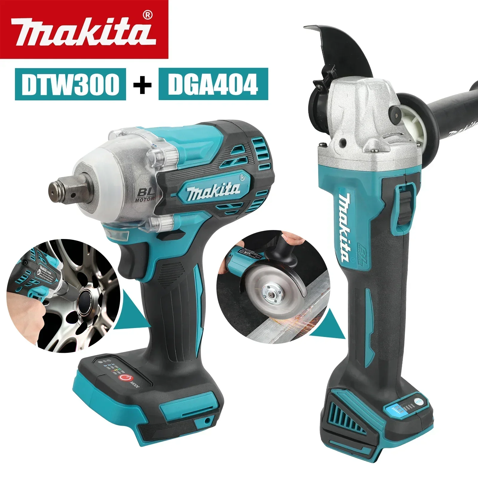 Makita Drill Dtw300 - Makita 18V 2-in-1 Tool Set: DTW300