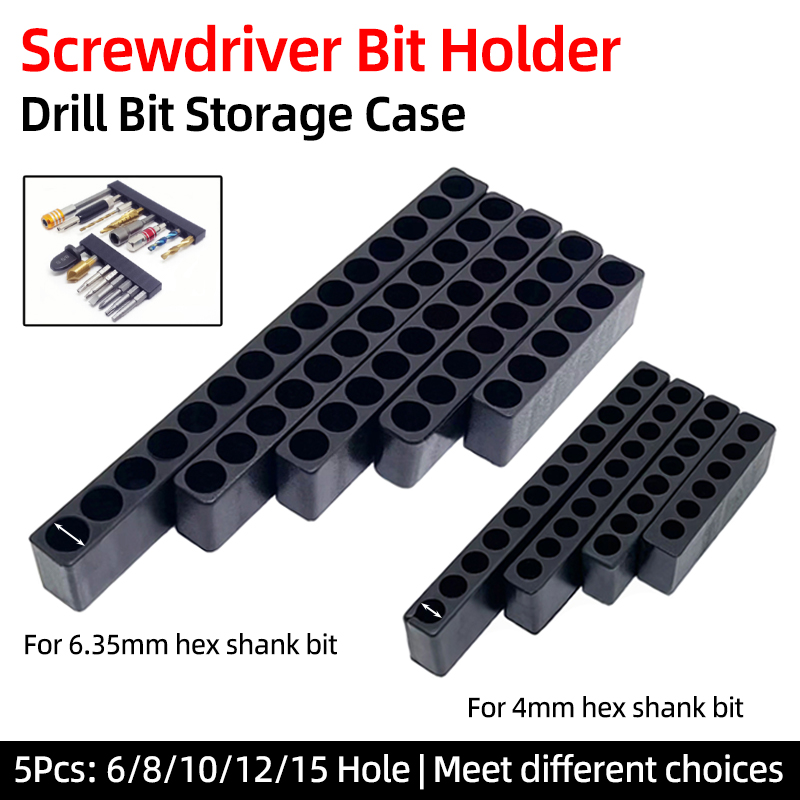 Woodworking Videos - 5Pcs Set 6/8/10/12/15 Holes 6.35mm/4mm Hex