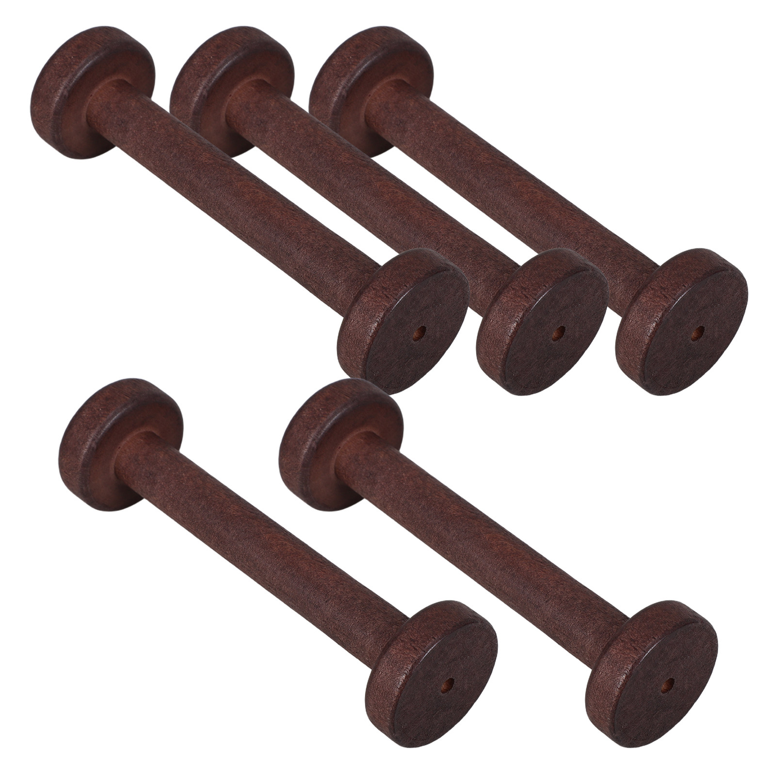 5Pcs Wooden Spools for Crafts  - Woodworking Art 评论和价格