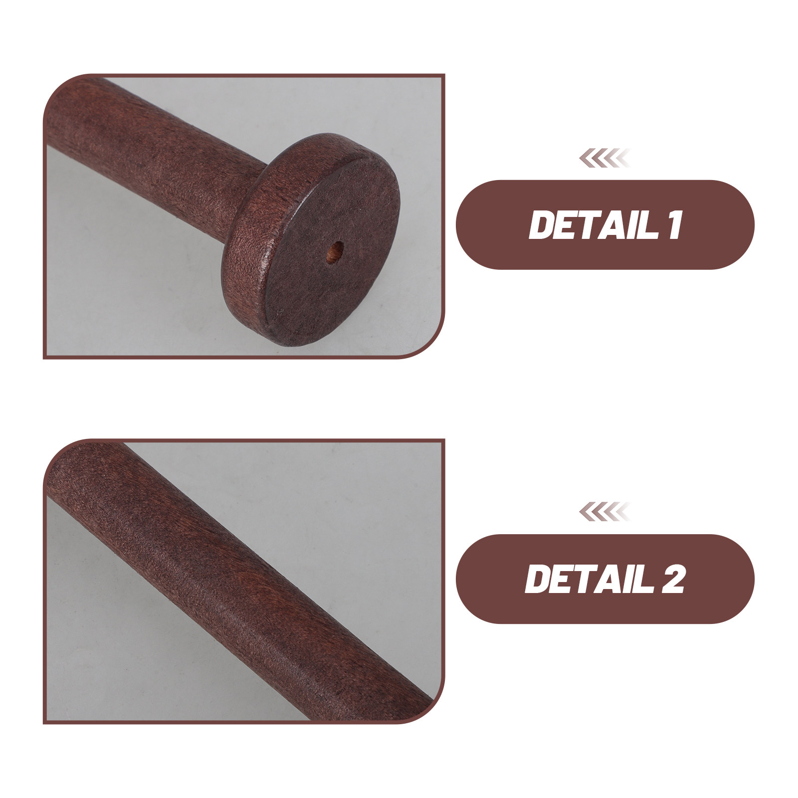 5Pcs Wooden Spools for Crafts  - Woodworking Art 评论和价格