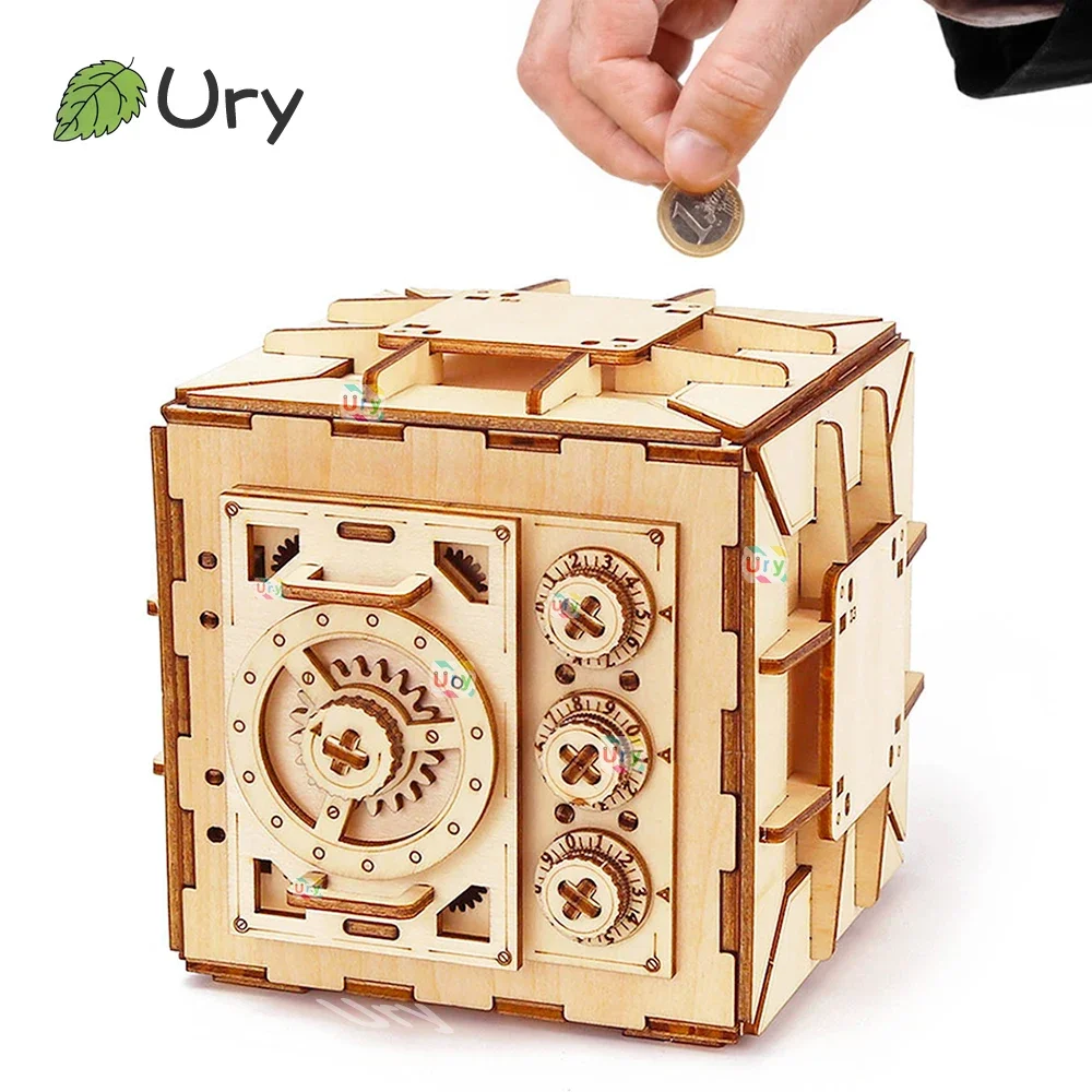 URY 3D Wooden Puzzle Password  - Woodworking Women 评论和价格