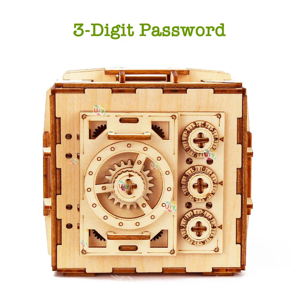 URY 3D Wooden Puzzle Password  - Woodworking Women 评论和价格
