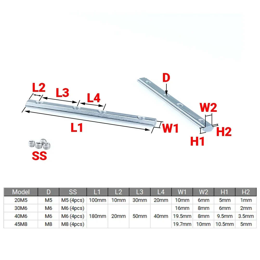 4Pcs V-Slot T-Slot Joiner 180  - Woodworking Joint 评论和价格