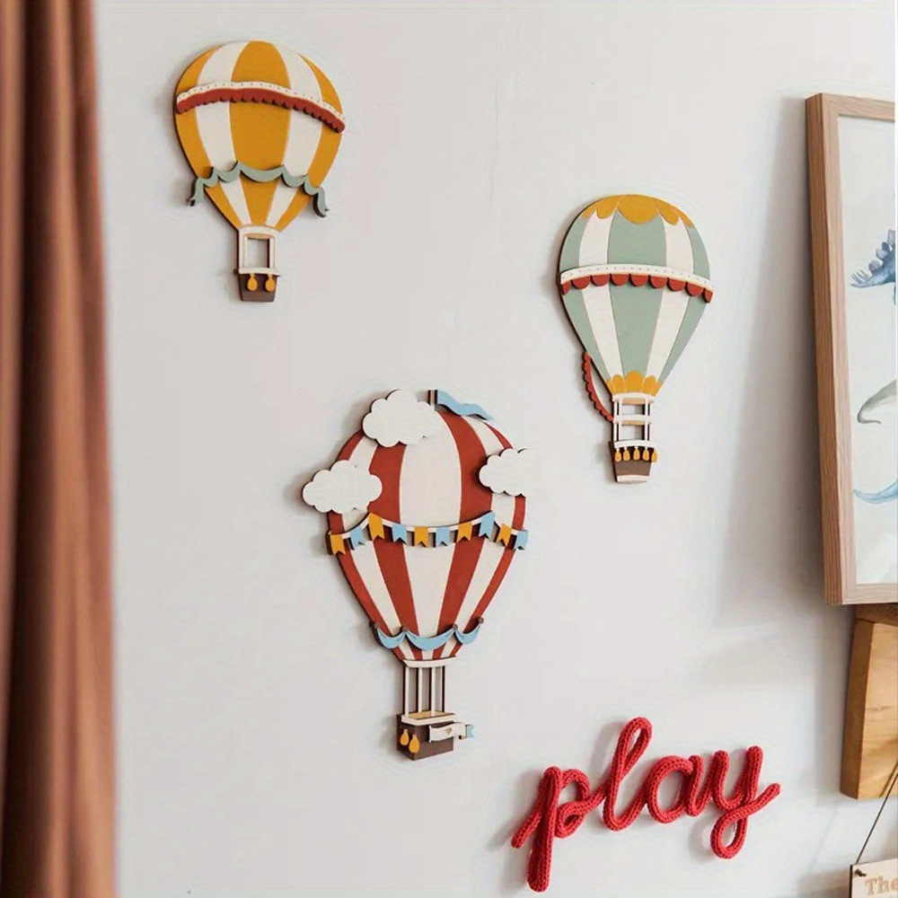 3D Wooden Hot Air Balloon Deco - Woodworking Zone 评论和价格