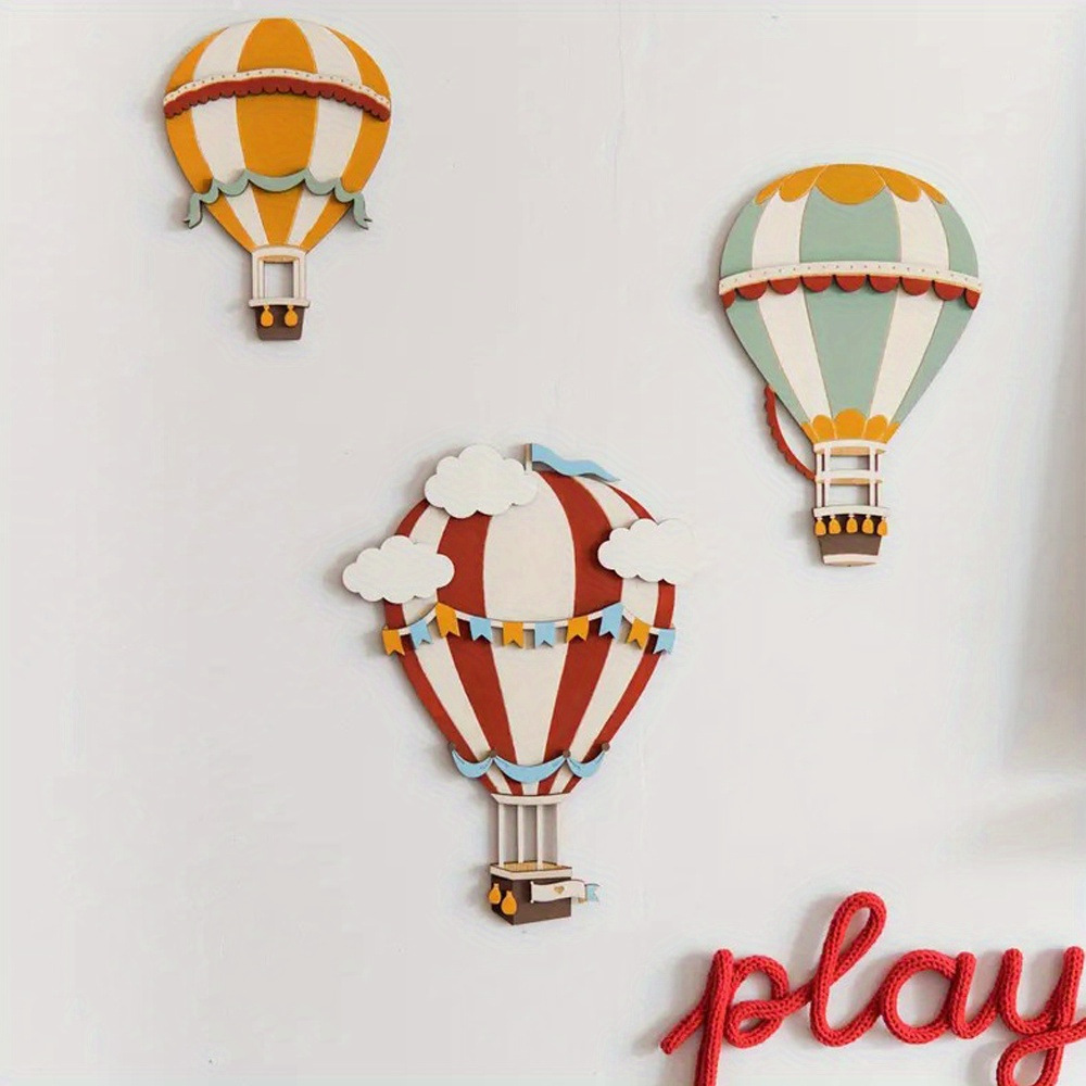 3D Wooden Hot Air Balloon Deco - Woodworking Zone 评论和价格
