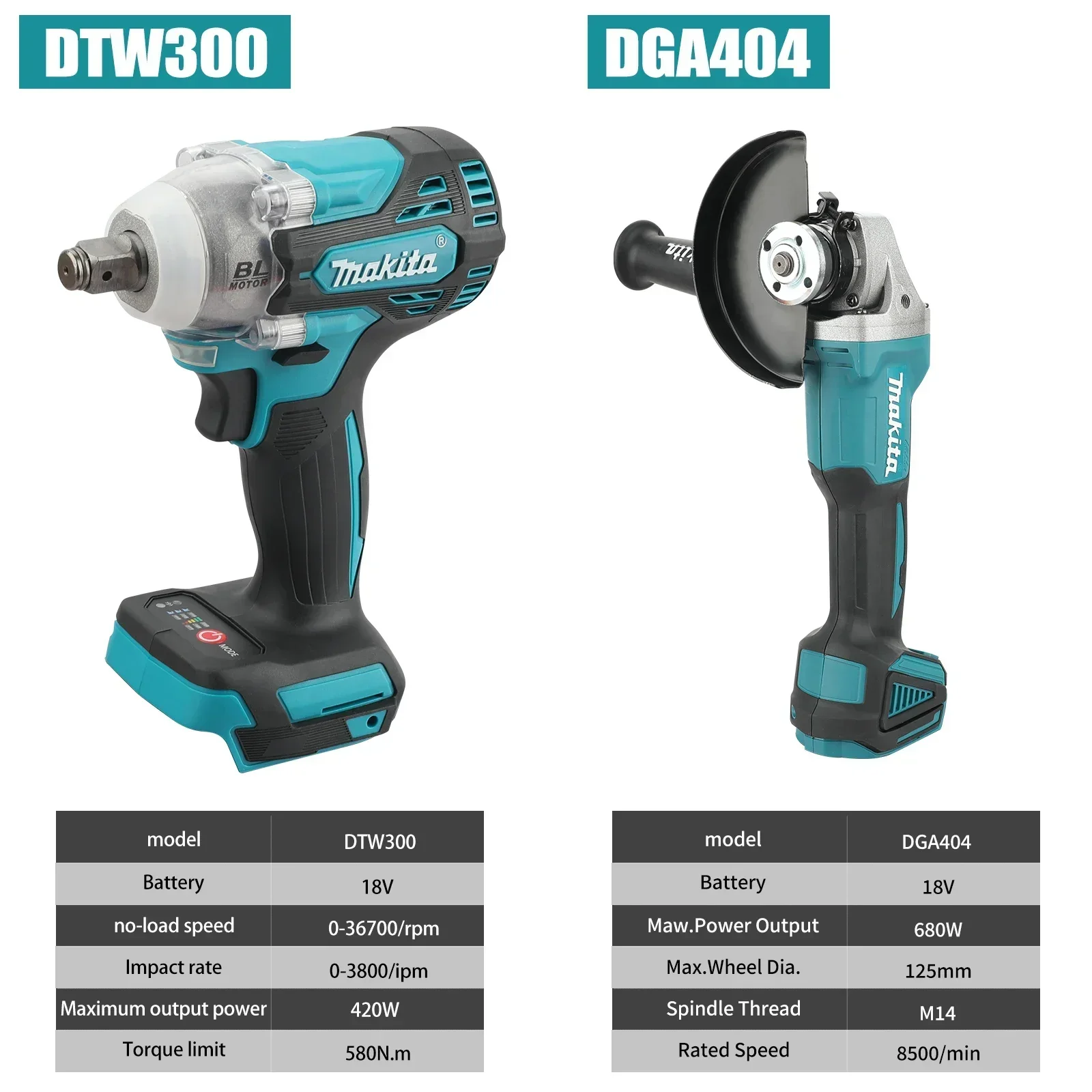 Makita DTW300 DGA404 Cordless  - Makita Drill Dtw300 评论和价格