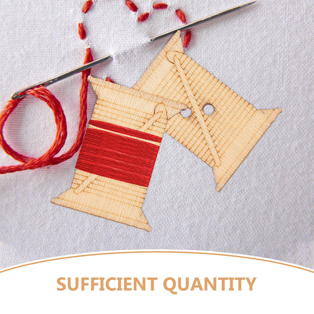 100Pcs Wooden Embroidery Floss - Woodworking Art 评论和价格