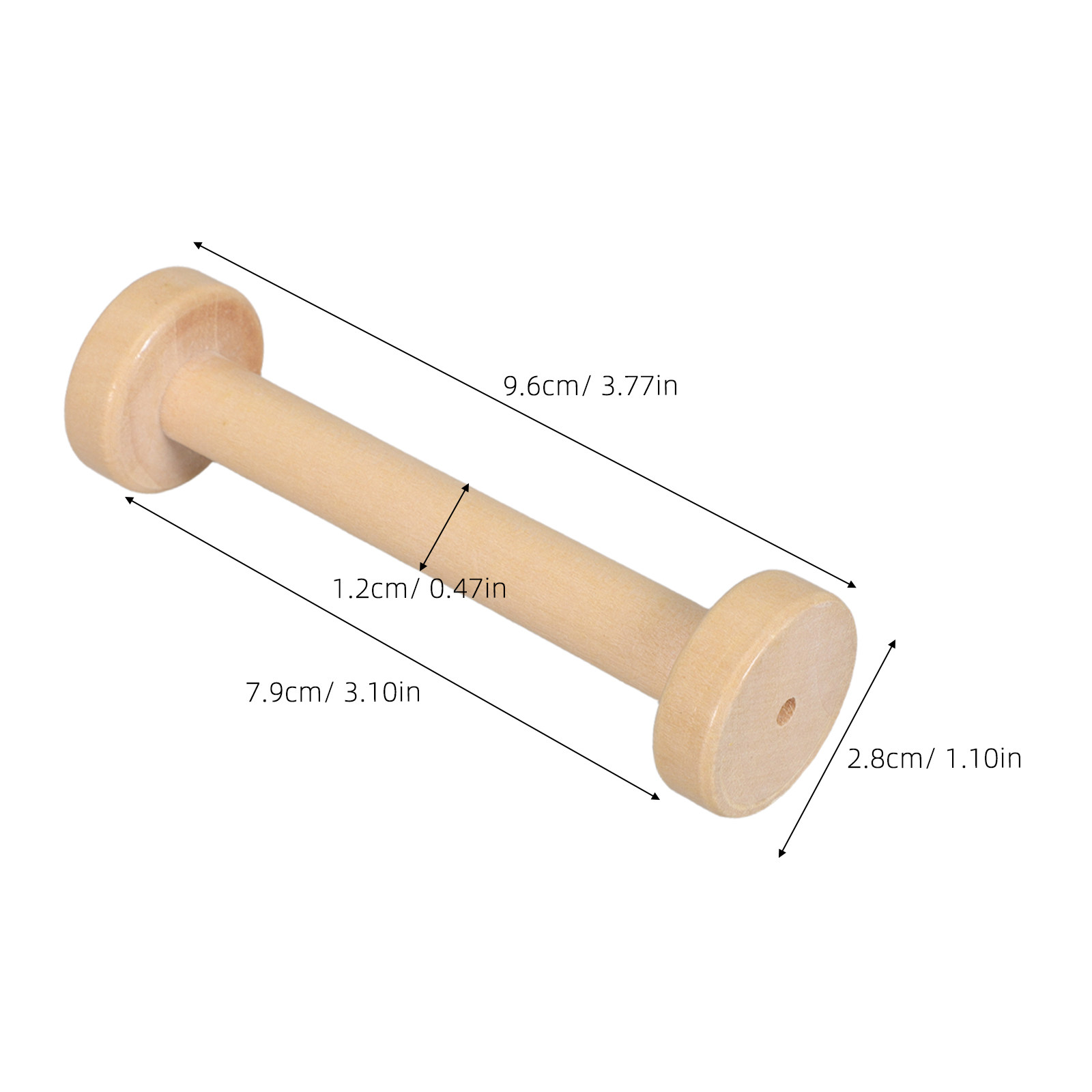 5Pcs Wooden Spools Natural Vin - Woodworking Art 评论和价格