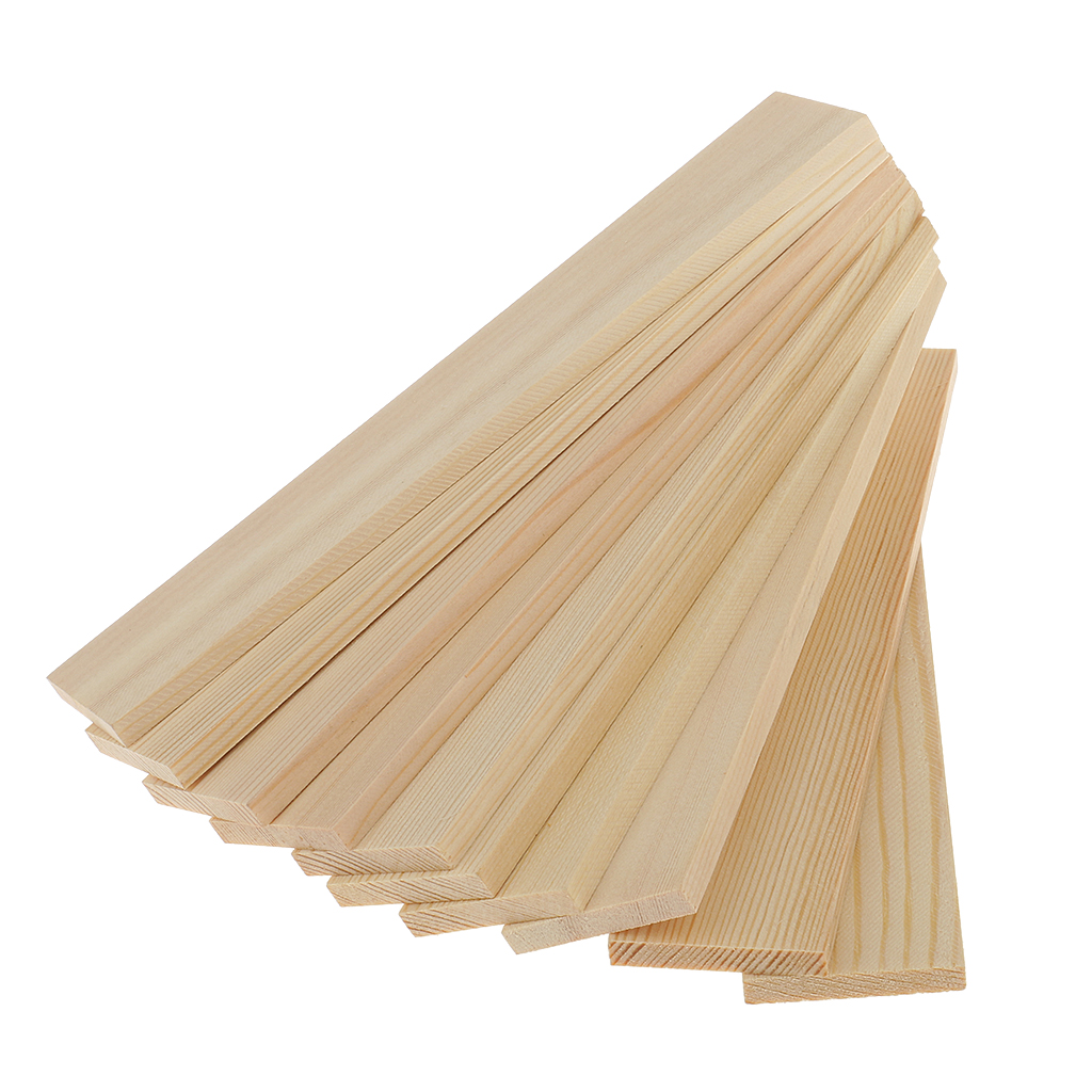 10Pcs Unfinished Wooden Rectan - Woodworking Zone 评论和价格