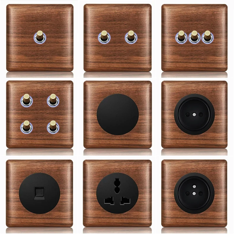 T&i Wood Switch Socket, 86 Wal - Woodworking Zone 评论和价格