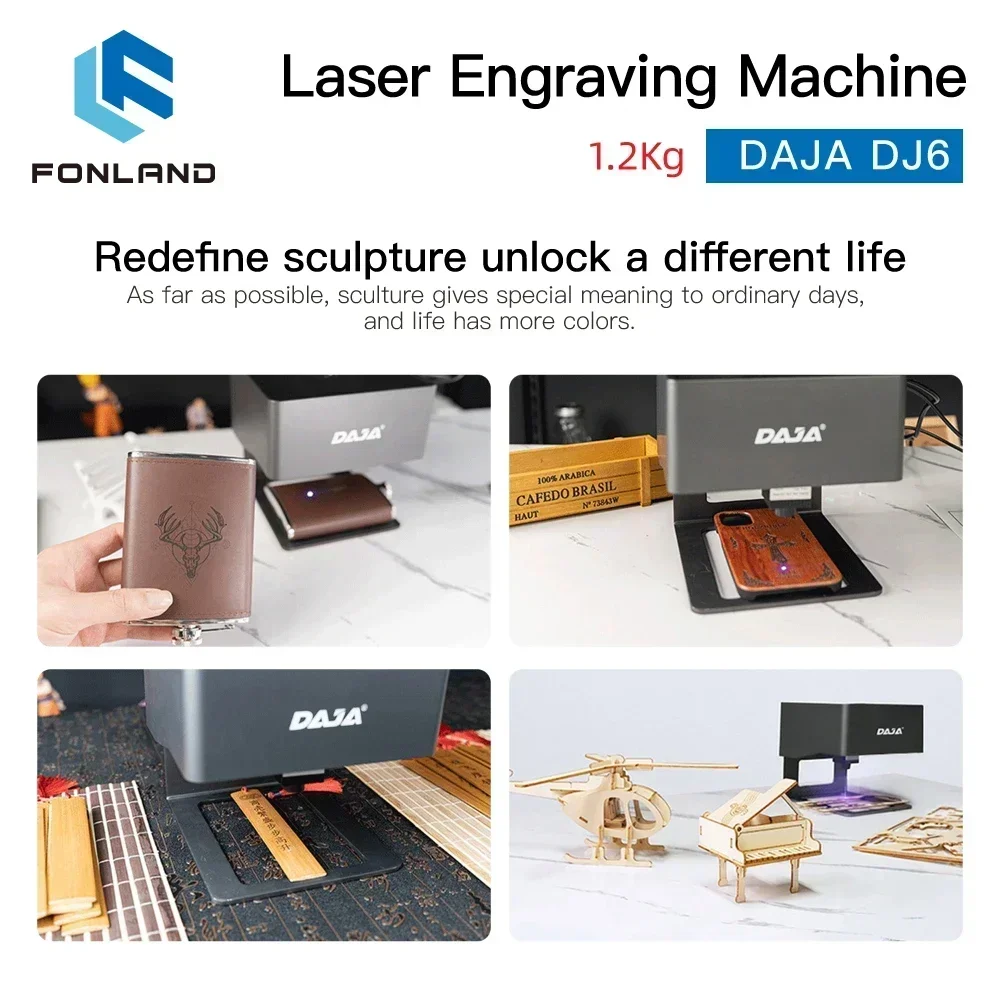 FONLAND DJ6 Laser Engraver CNC - Woodworking Logo 评论和价格