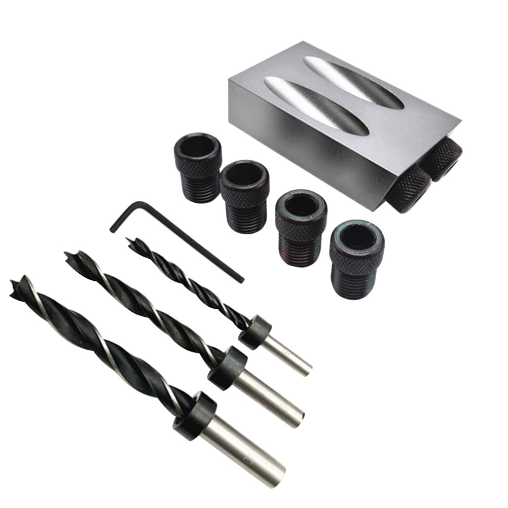 34pcs Oblique Hole Drill Set 1 - Woodworking Joint 评论和价格