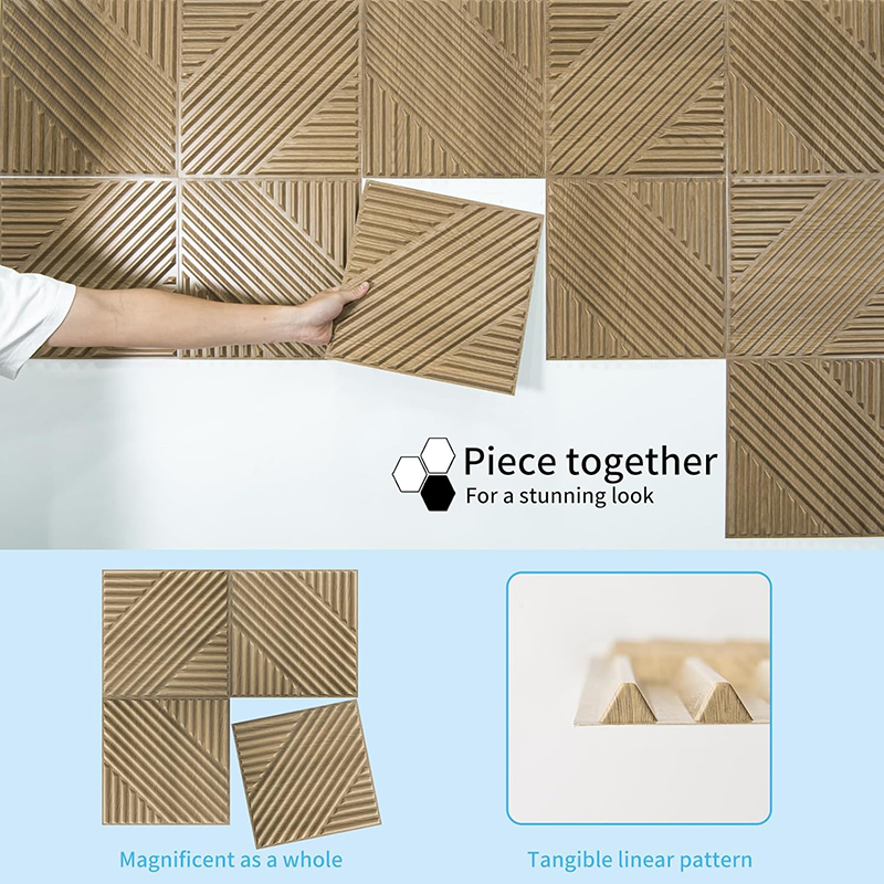 12 Pcs  3D Wall Panel 30x30cm  - Woodworking Zone 评论和价格