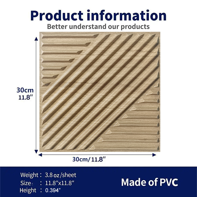 12 Pcs  3D Wall Panel 30x30cm  - Woodworking Zone 评论和价格