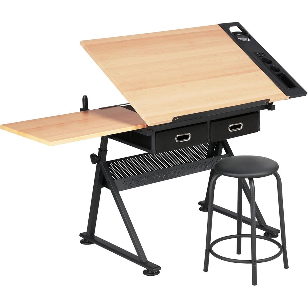 Height Adjustable Drating Tabl - Woodworking Art 评论和价格