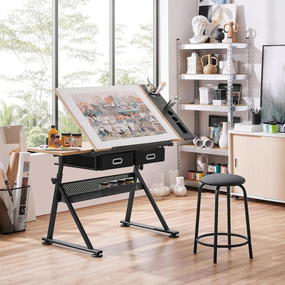 Height Adjustable Drating Tabl - Woodworking Art 评论和价格