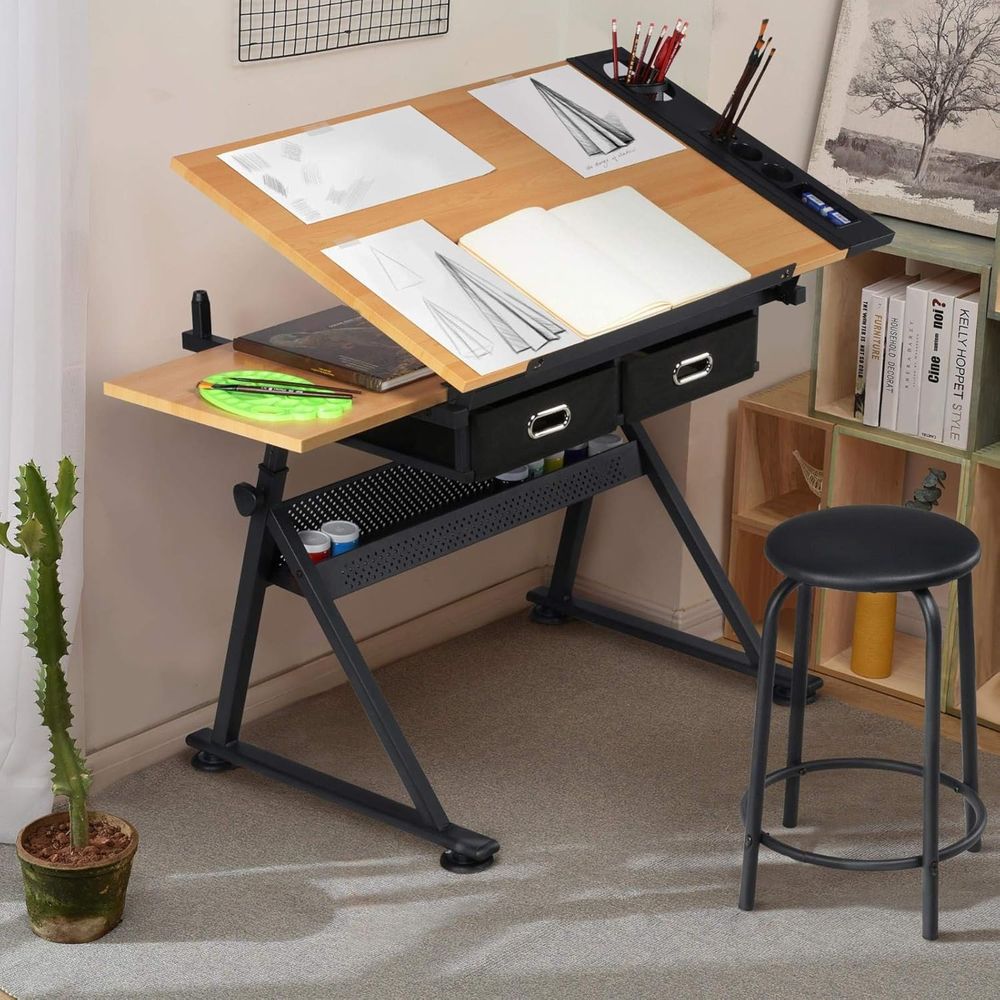 Height Adjustable Drating Tabl - Woodworking Art 评论和价格
