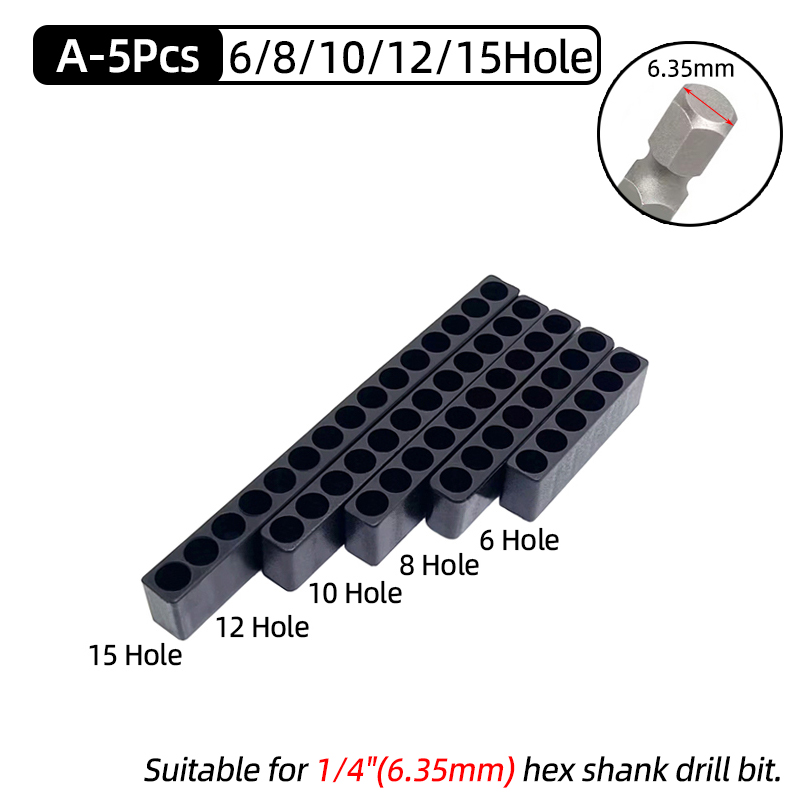 5Pcs Set 6/8/10/12/15 Holes 6. - Woodworking Videos 评论和价格