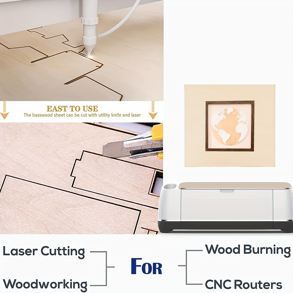 4/8 Pieces of Wood for Crafts  - Woodworking Zone 评论和价格