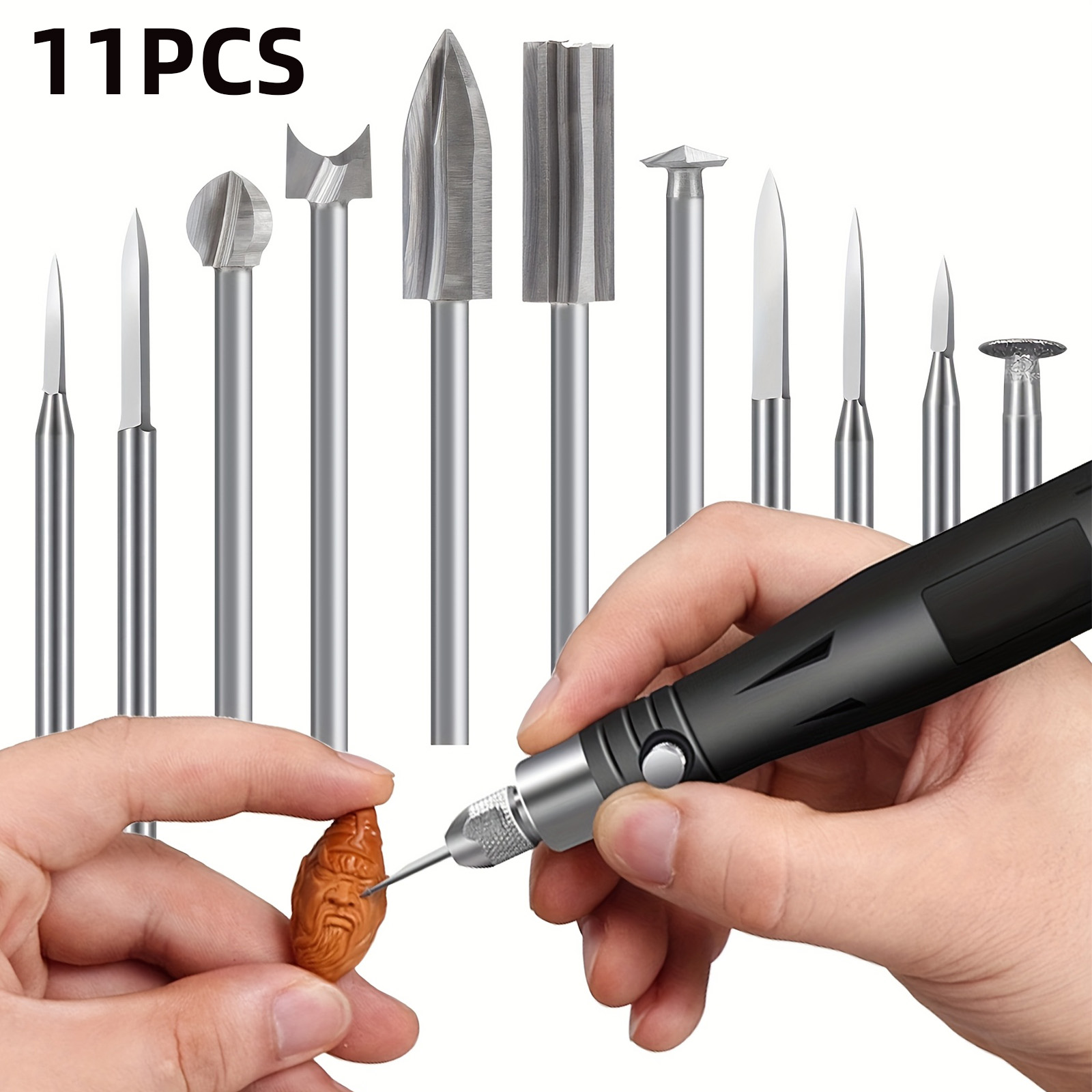 11PCS HSS Engraving Drill Bits - Woodworking Videos 评论和价格